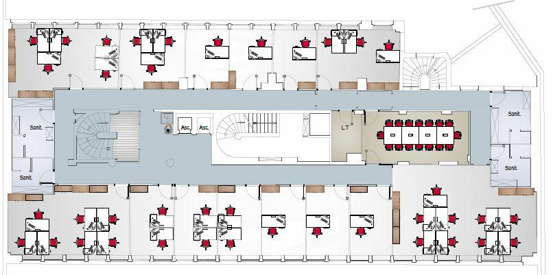 Bureau Paris 2519m² Location bureau Paris OLBUR2313195 5